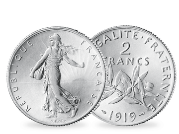 Die letzte 2-Francs-Silbermünze Frankreichs!		