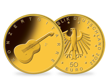 Die offizielle deutsche 50-Euro-Goldmünze 2022 