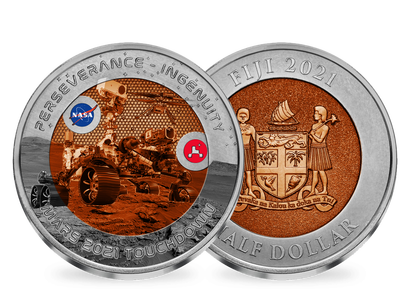 Monnaie en titane «Mars Rover» 2021