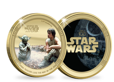 Yoda enseigne à Luke la voie des Jedi - Star Wars Disney 100
