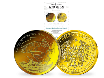 Goldener Fang für Sammler: die Goldprägung „Angler-Nation Deutschland“!