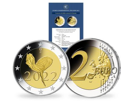 Monnaie commémorative de 2 Euros «Centenaire du Ballet national» Finlande 2022