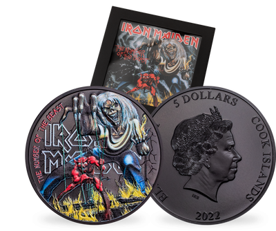 Monnaie en argent pur colorisé  «Iron Maiden» 2022