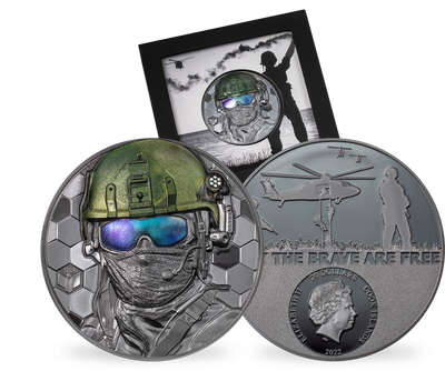 Monnaie de 20 Dollars en argent pur «Forces spéciales - De vrais héros» 2022