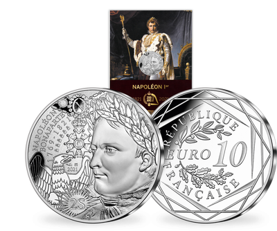 Monnaie officielle de 10 Euros Argent «Napoléon Bonaparte» 2021