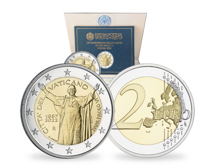 Monnaie de 2€ en hommage au pape Paul VI - Vatican 2022