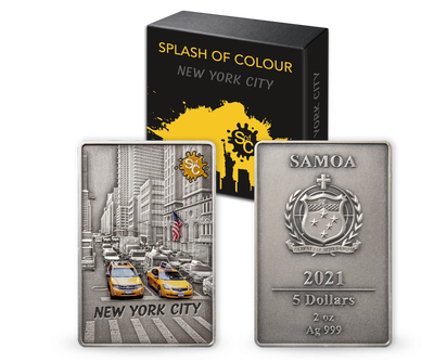 Monnaie-lingot «Splash of Colours - New York» 2021