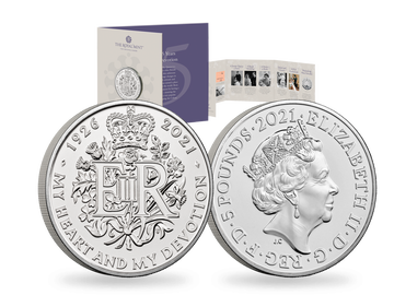 Großbritannien 2021: 5 Pfund Gedenkmünze zum 95. Geburtstag der Queen