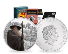 Monnaie d'1 once d'argent pur «Le seigneur des anneaux™ : Gandalf le Gris» 