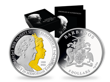 Die gigantische 5-Unzen-Silbermünze zu Ehren von Queen Elizabeth II.!