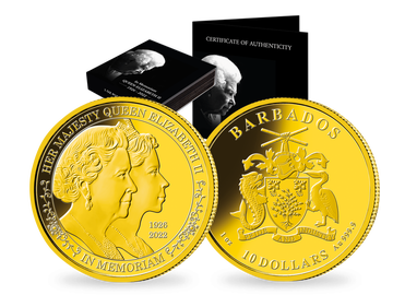 Die offizielle 1-Unzen-Goldmünze zu Ehren von Queen Elizabeth II.!