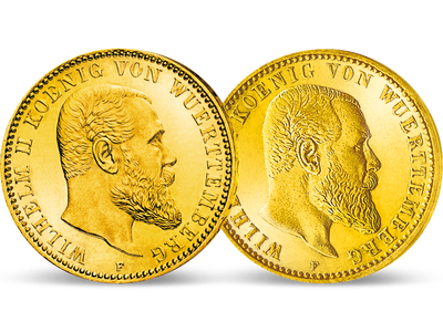 Des Volkes Liebling – die einzigen Goldmünzen Wilhelm II. von Württemberg