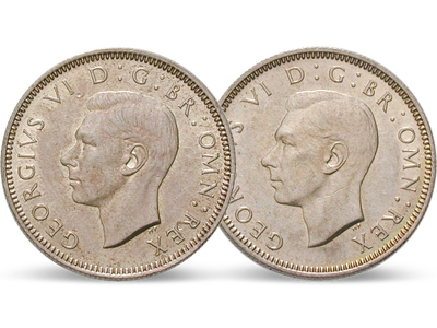 Die ersten Shillings von König Georg VI. – Großbritannien 1937-1946 