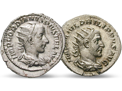 Verrat am römischen Kaiserhof - 2er-Set Gordianus III. & Philippus I.