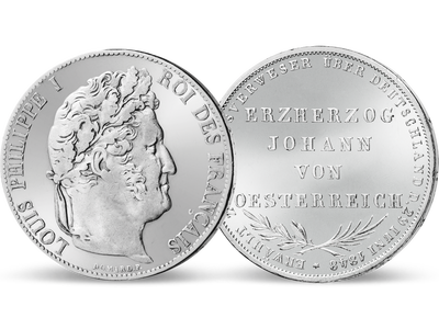 Das aufregende Revolutionsjahr 1848 – 2er-Set aus massivem Silber