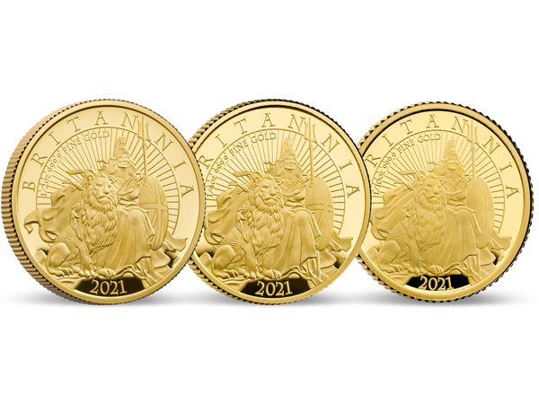 Großbritannien 2021: Goldmünzen „Britannia“