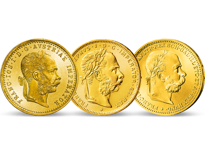 Das Gold von Kaiser Franz Joseph – 3er-Set Österreich 1870-1914