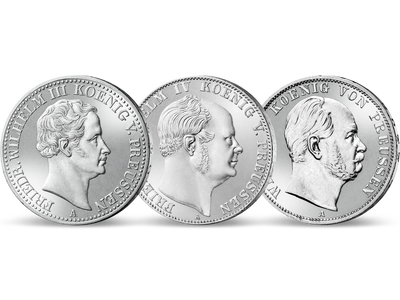 Drei Könige in einem edlem Silber-Set vereint – Preußen Taler 1829-1871