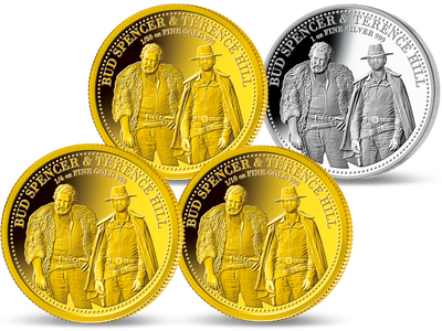  Exklusive Gedenkmünzen „170 Jahre Bud Spencer & Terence Hill“					
