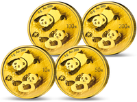 China Gold-Panda Jahressatz - Premium-Set 2022, Au, ST