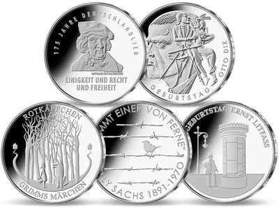 Die offiziellen deutschen 20-Euro-Münzen im Jahressatz 2016!