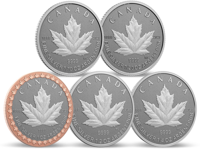 Canada 2023 : Set complet 35ème anniversaire de la Feuille d'Érable en argent le plus pur