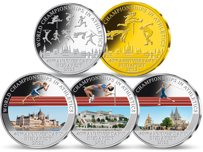 Die Jubiläumsmünzen zur Leichtathletik-WM 2023 - einzeln bestellbar!