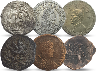 Unter Belagerung – 6 echte Münzen "gefallener" Städte