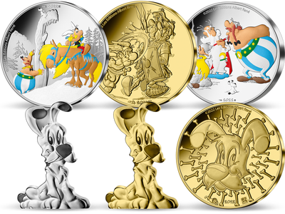 Frankreich 2022 - Die offiziellen Münzen zu Asterix & Obelix			
