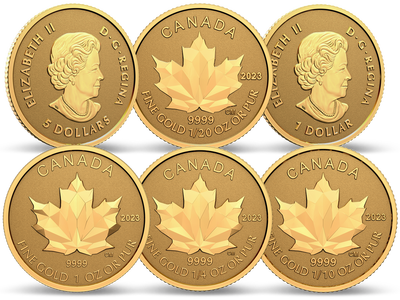 Kanada: Gold Maple Leaf Komplett-Satz 2023
