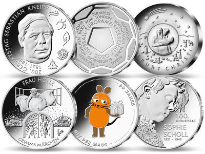 Die deutschen Silber-Gedenkmünzen 2021