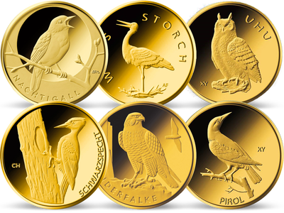 Die deutschen 20-Euro-Goldmünzen der Serie 