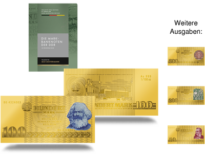 75 Jahre Währungsreform – DDR-Mark Banknoten in reinstem Gold!
