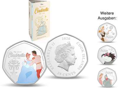 Disney-Münzenkollektion 70 Jahre Cinderella
