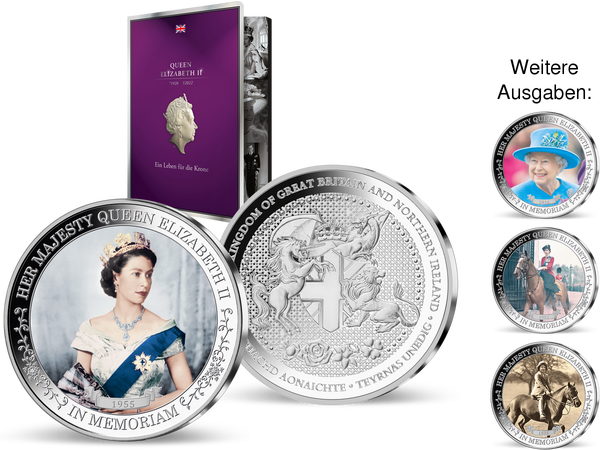 Ein Leben für die Krone – die faszinierenden Silber-Gedenkprägungen zu Ehren von Königin Elizabeth II.