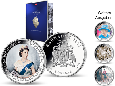 Silber-Gedenkmünzen: Ein Leben für die Krone - Queen Elizabeth II.