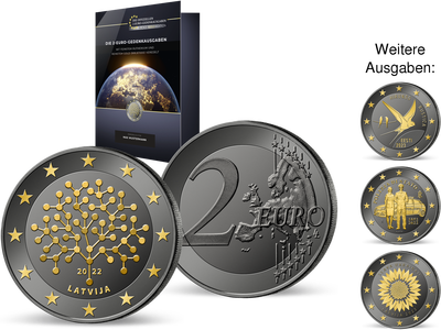Neu: Die Black & Gold-Edition der 2 Euro-Gedenkausgaben