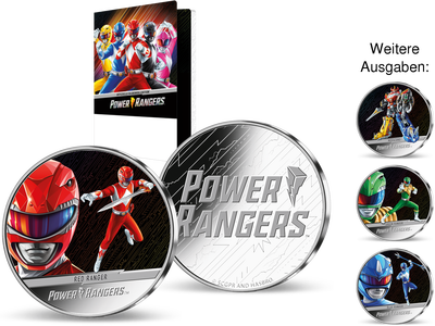 Die offiziellen POWER RANGERS™-Silberprägungen – Start: „Roter Ranger“!