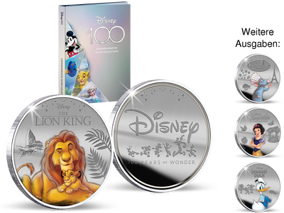 Starte mit „The Lion King“ in die neue DISNEY™-Silber-Gedenkprägung-Edition!