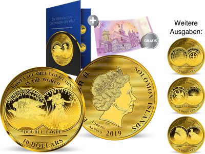 Kollektion „Die wertvollsten Goldmünzen der Welt“!