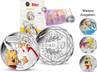 Silbermünzen Frankreich 2022 - Die offizielle 10€-Serie zu Asterix & Obelix