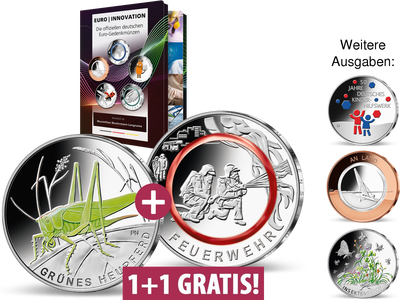 Die einzigartigen deutschen Euro-Gedenkmünzen mit innovativer Prägetechnik