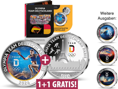 Olympia Paris 2024 – Team Deutschland auf glänzenden Silberprägungen!