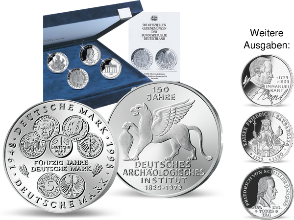 Die Sammlung der deutschen 5- und 10-DM-Gedenkmünzen in Stempelglanz