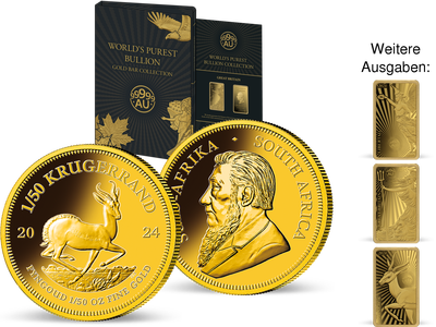 Gold-Barrenmünzen-Kollektion „Purest Gold Collection-Legenden der Anlagewelt“