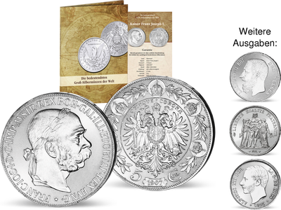 Die bedeutendsten Groß-Silbermünzen der Welt
