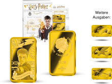 Ihre Startlieferung: der Gold-Gedenkbarren „Harry Potter“