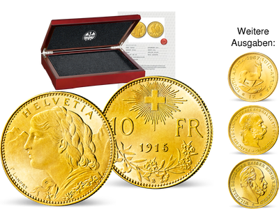 Kollektion: Die berühmtesten Goldmünzen der Welt – Ihre Startlieferung: „Vreneli“!