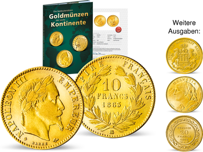 Die bedeutendsten Goldmünzen von 6 Kontinenten – Start: Napoleon III.