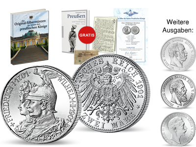 Das Silber der letzten preußischen Könige - originale Silbermünzen